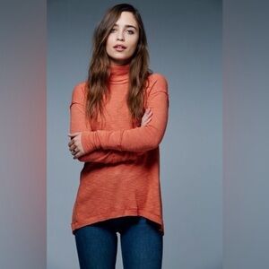 NWT Free People Split Back Turtle Neck